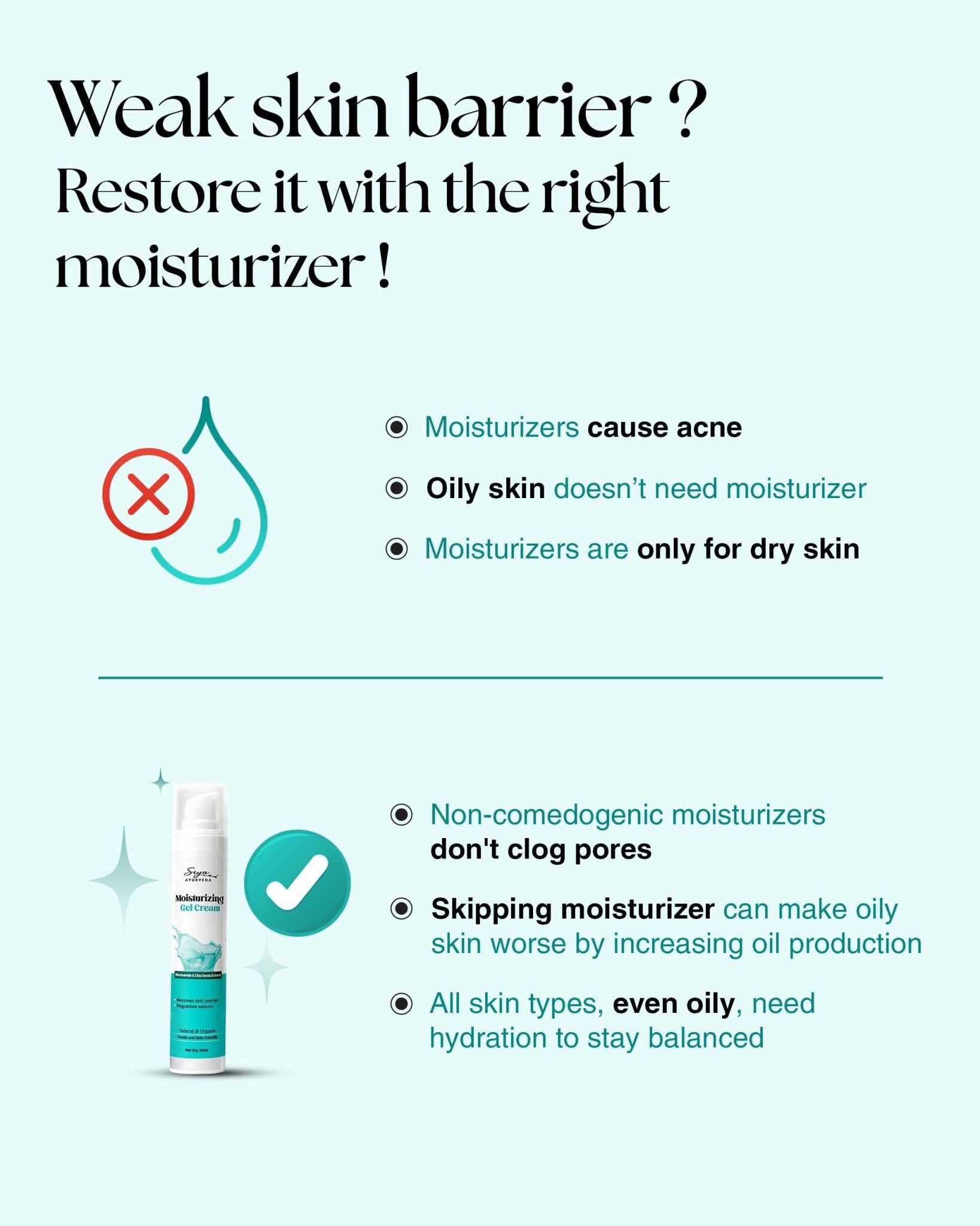 Moisturizing Gel Cream - Siya Ayurveda