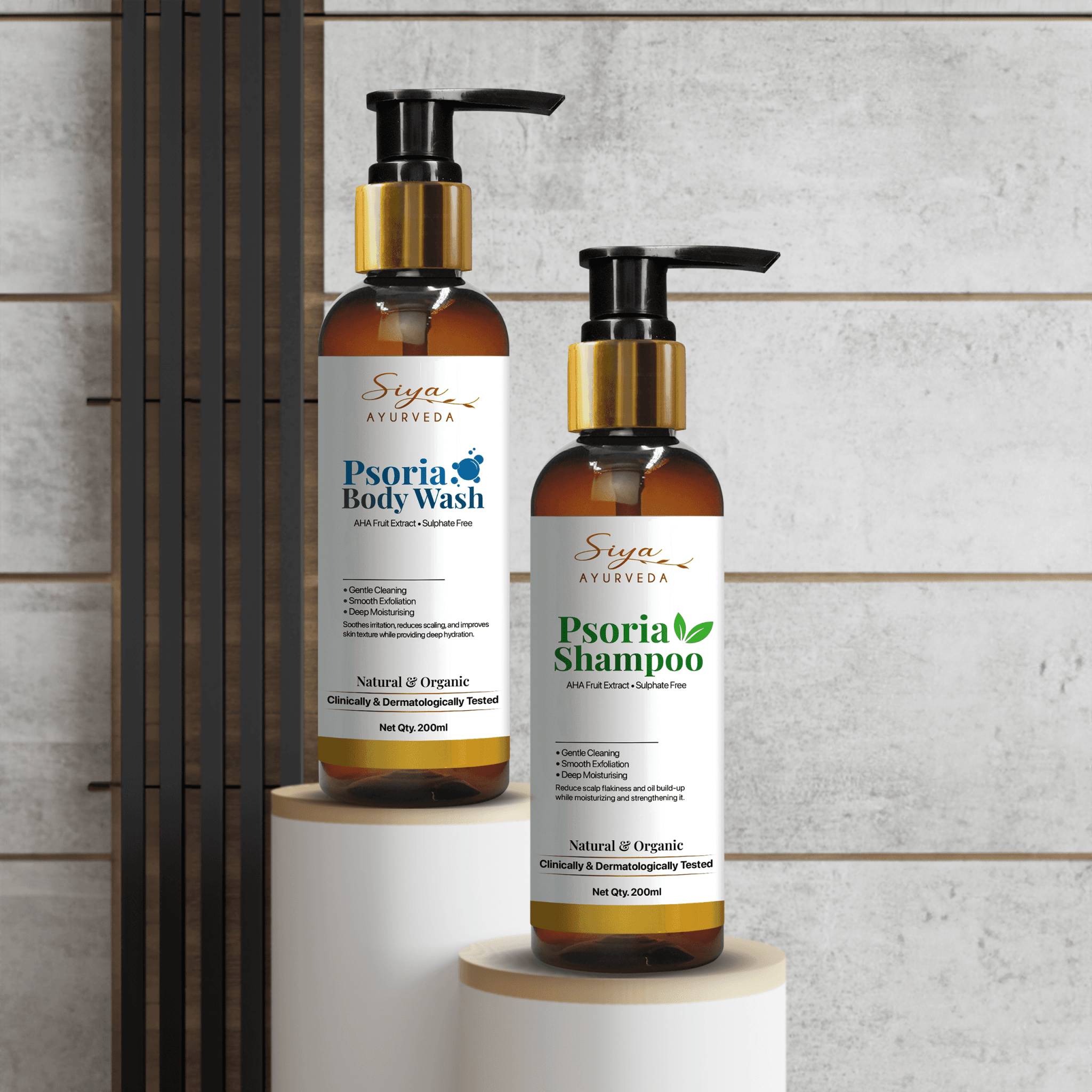 Psoriasis Shampoo and Body Wash Combo - Siya Ayurveda