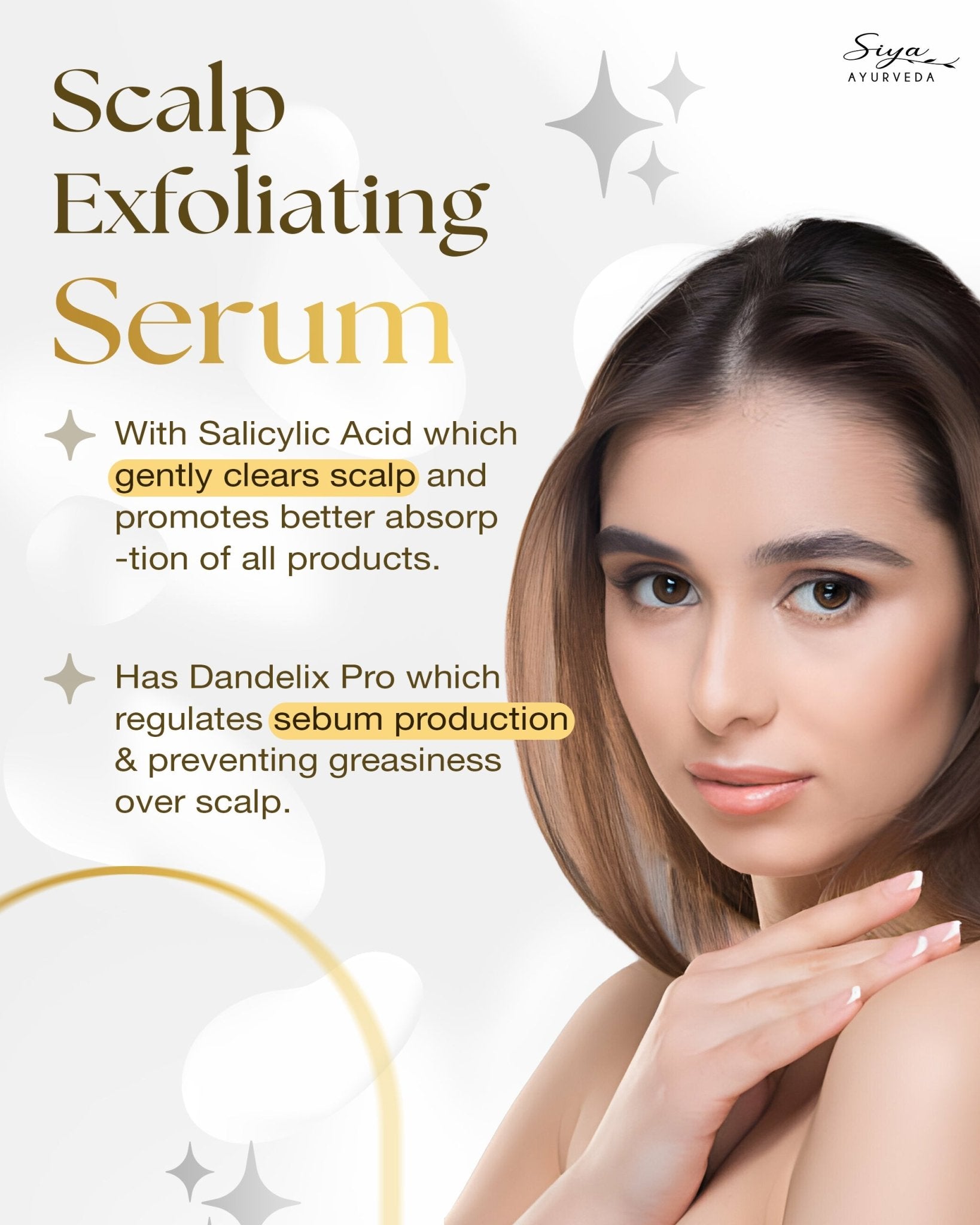 Scalp Exfoliating Serum (Anti - Dandruff Serum) - Siya Ayurveda