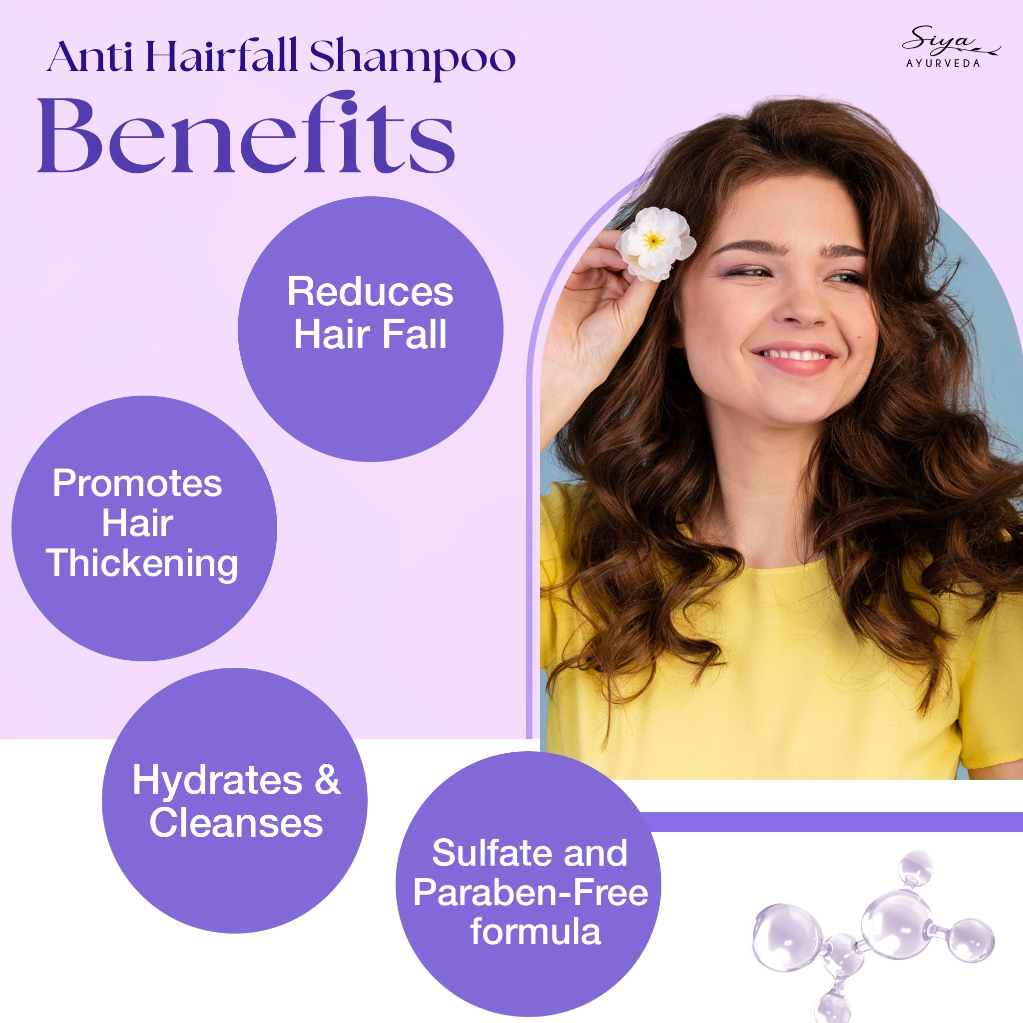 Anti - Hairfall Shampoo - Siya Ayurveda
