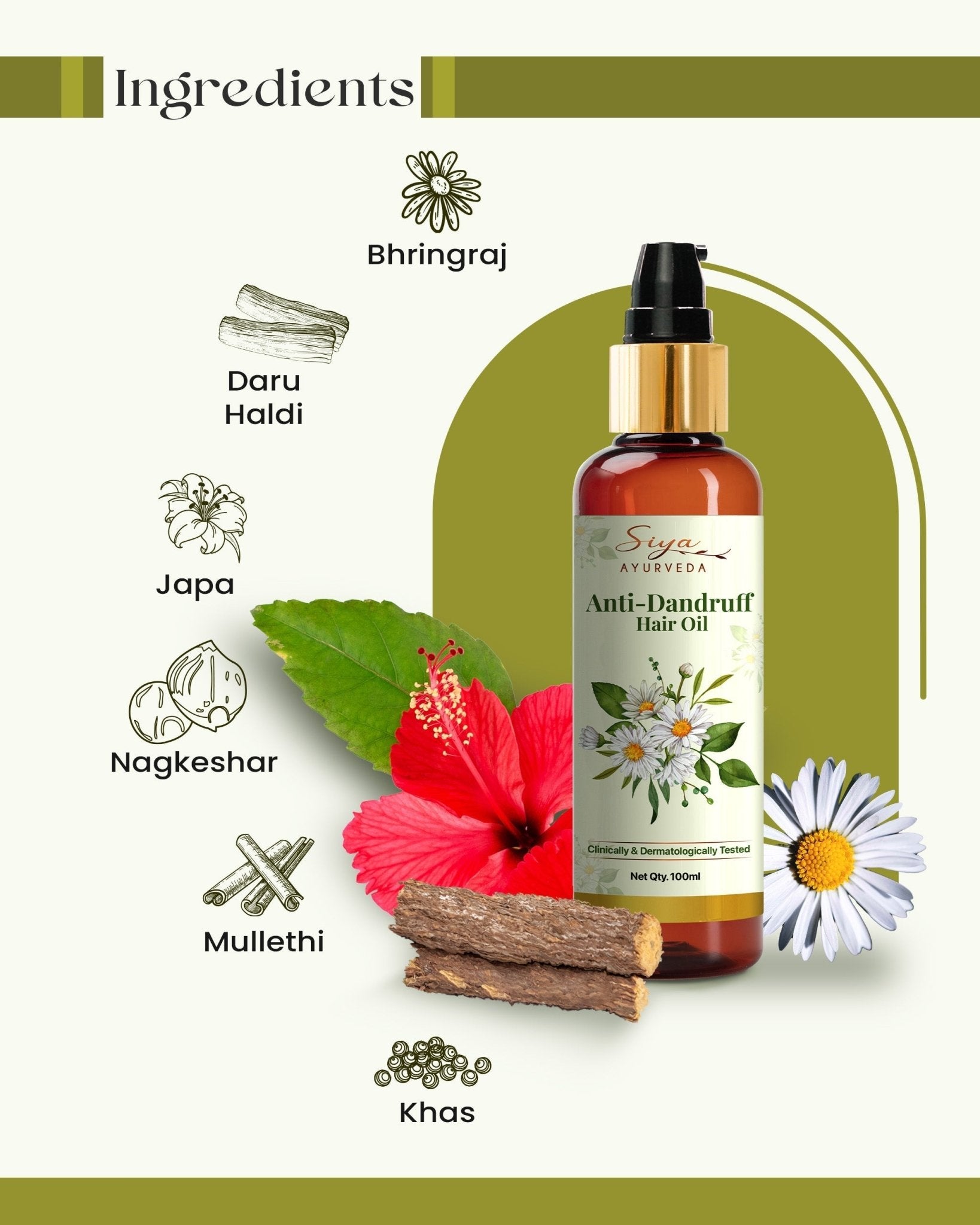Anti - Dandruff Oil - Siya Ayurveda