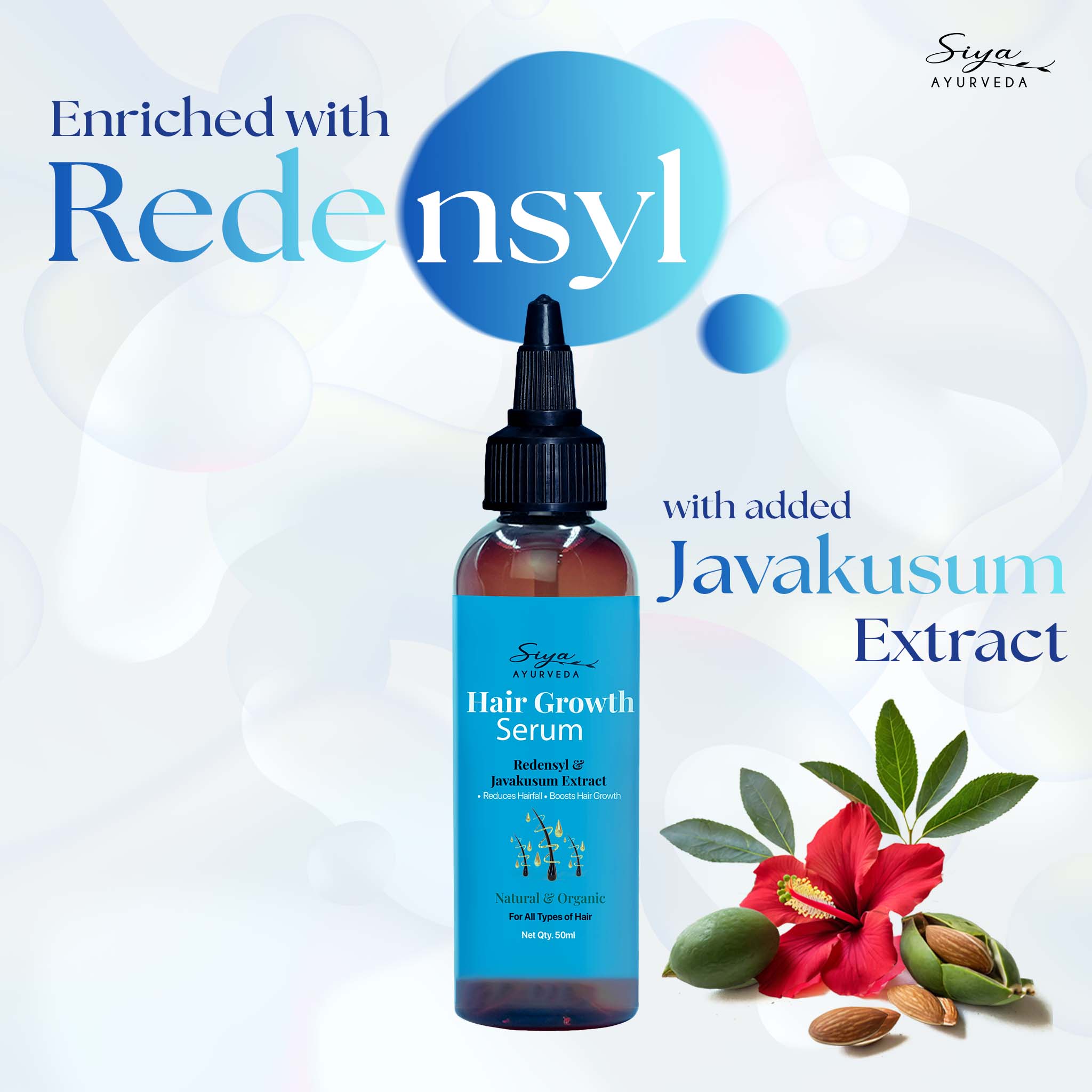 Hair Growth Serum with Redensyl & Javakusum - Siya Ayurveda