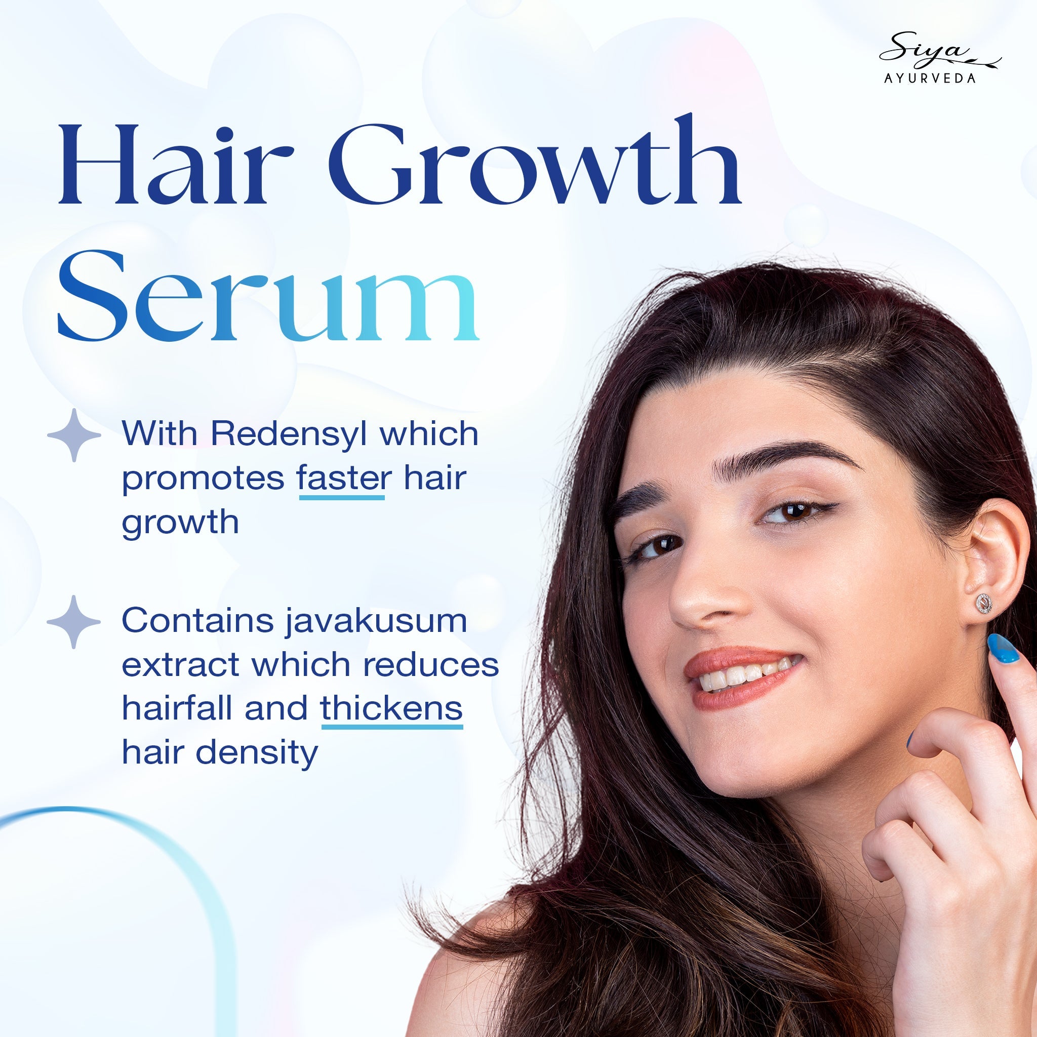 Hair Growth Serum with Redensyl & Javakusum - Siya Ayurveda