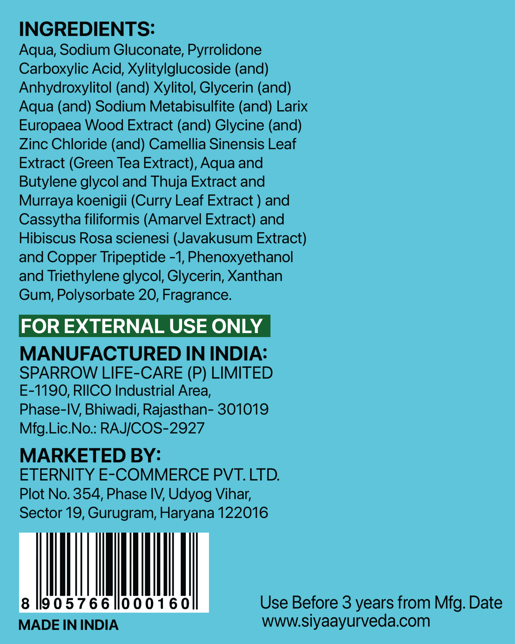 Hair Growth Serum with Redensyl & Javakusum - Siya Ayurveda