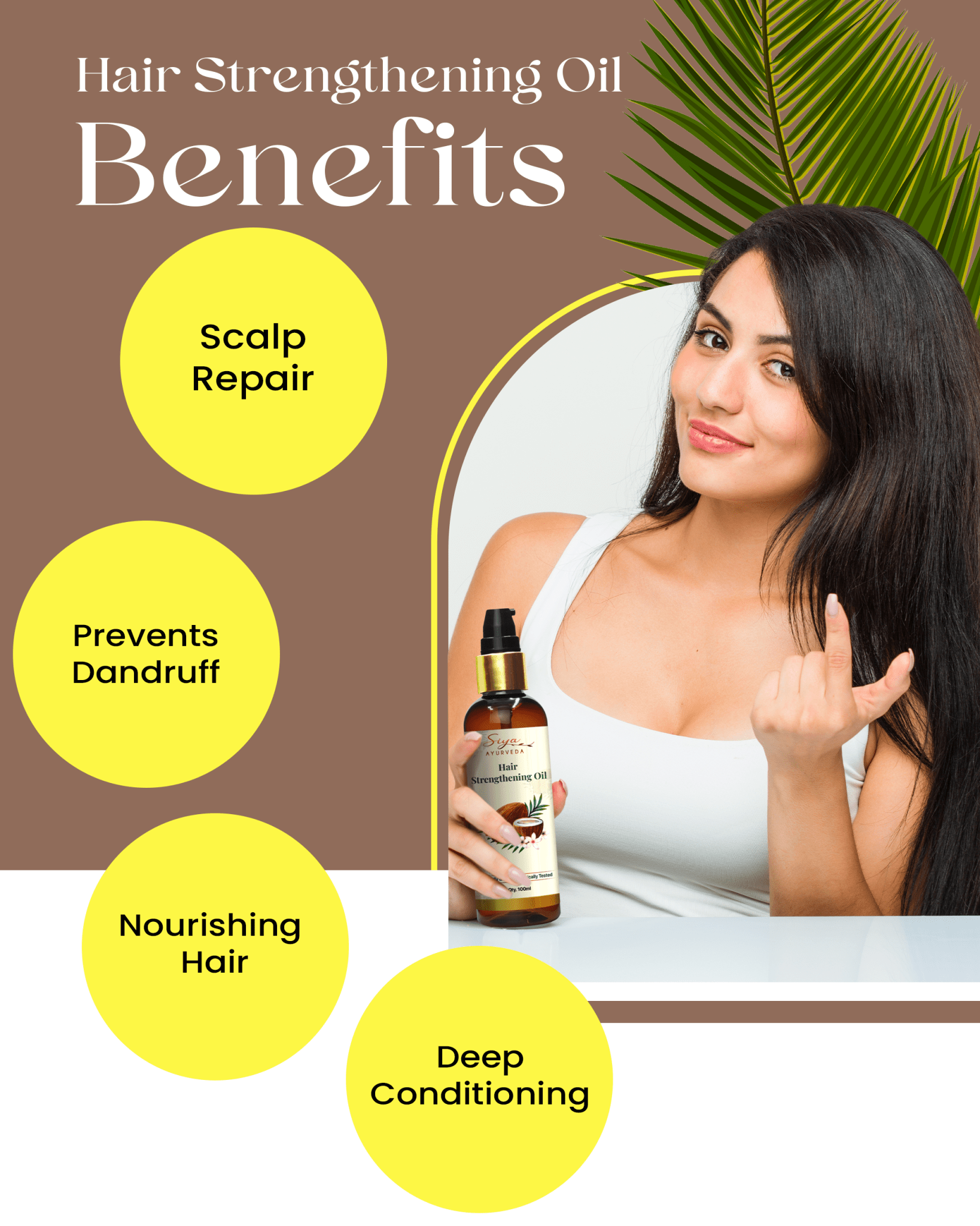 Siya Ayurveda Hair Strengthening Oil - Siya Ayurveda