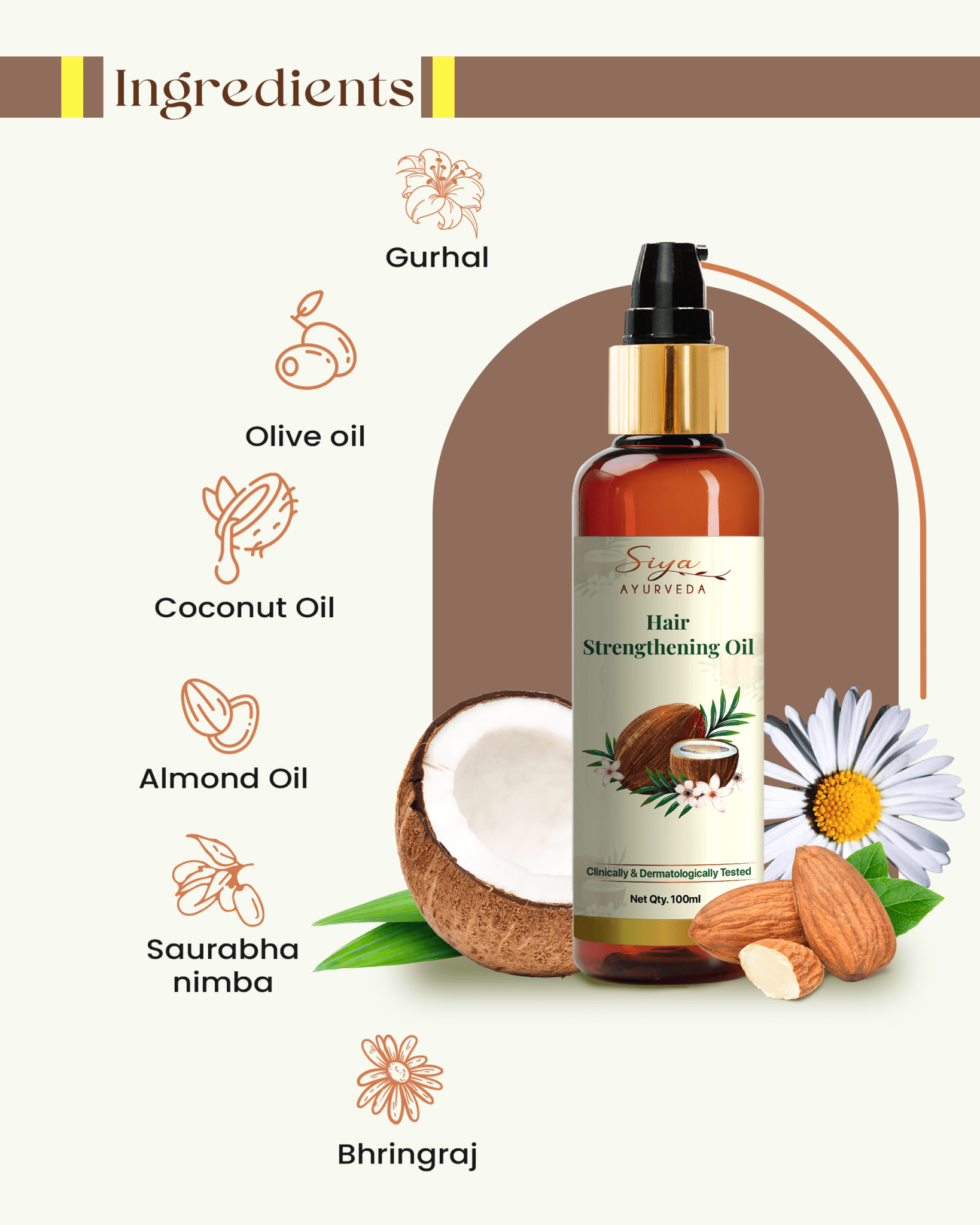 Siya Ayurveda Hair Strengthening Oil - Siya Ayurveda
