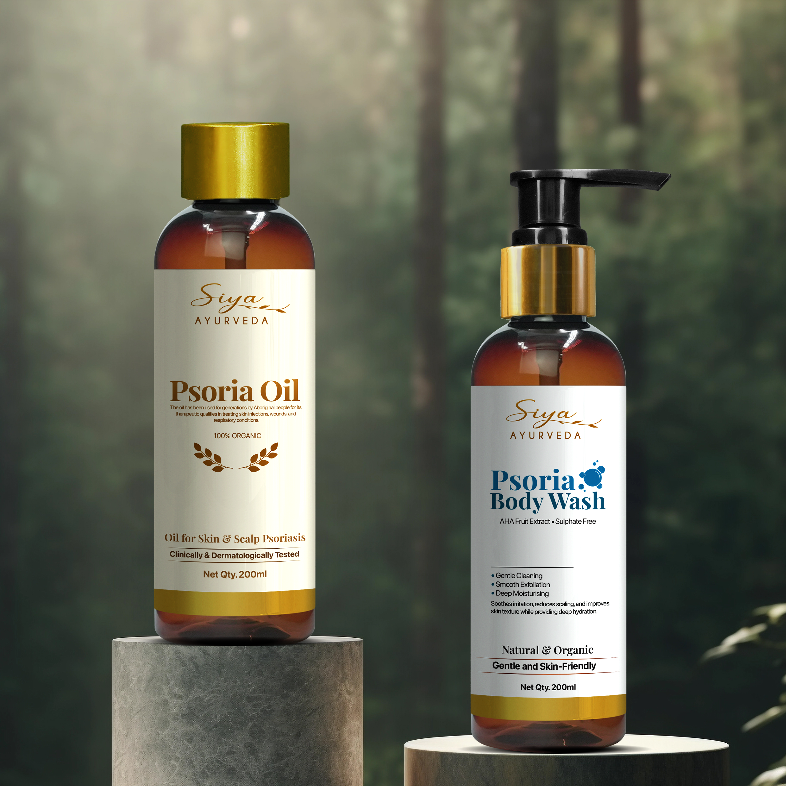Psoriasis Oil and BodyWash Combo